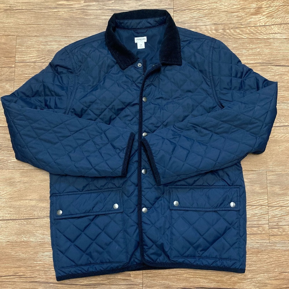 Puffer Jacket with Corduroy